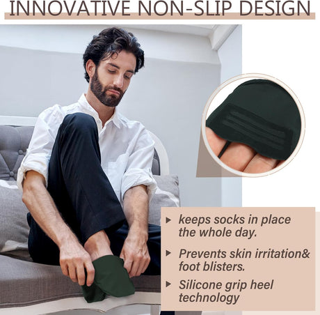 10 Pairs No Show Socks Women Men Low Cut Liner Socks Ice Silk Socks Nonslip Liner Socks Invisible Socks Thin Socks