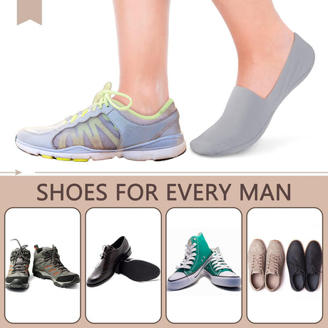 10 Pairs No Show Socks Women Men Low Cut Liner Socks Ice Silk Socks Nonslip Liner Socks Invisible Socks Thin Socks