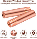 30 Pack Welding Contact Tips .035" MIG Guns 11-35 (0.035") Welding Tips 000068 Replacement Accessories Compatible With Millermatic M-10/Hobart H-9/10-9/10 Welder