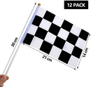 Race Car Party Decorations Racetrack Floor Runner 13 ft Road Track with 12 Checkered Racing Flags Birthday Party Supplies Racing Theme Entrance Decoration