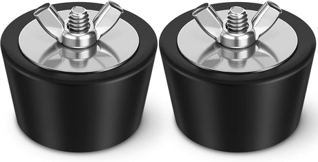 2 Pcs 1.5 to 1.75 Inch Pool Winterizing Plugs PVC/Steel Pipe Plugs Rubber Hole Stoppers for Swimming Pool Return Skimmer Winter Expansion with SS Screw Stainless Steel Bolt Heavy Duty Rubber