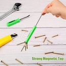 5 Pieces Magnetic Mini Pocket Screwdriver with Clip Small Flathead Head Screwdriver Tool Set for Home Office Gadgets Repair Tool Mechanics Electricians Technician(Green)