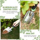 Garden Hand Trowel Transplant Trowel with Measurements Aluminum Alloy Planting Tools with Rubber Handle Small Gardening Hand Tools Shovels for Gardening Cultivating Transplanting Supplies