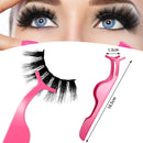 24 Pieces False Eyelashes Applicator Tool Stainless Steel Eyelash Extension Tweezers Remover Clip Tweezers Nipper Eyelash Auxiliary Clip for Women Makeup Application and Removal