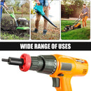 2 Pieces Electric Start Drill Bit Adapter, Engine Speed Starter Drill Bit Adapter with 2 Storage Bag for Trimmer, Garden Cultivator, Leaf Blower, Handheld Equipment