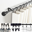 Curtain Clips, 100 Pack Metal Clips for Party Decor Hanging Photo Camping Tents Arts Crafts Display, Black