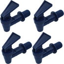 4 Pcs Replacement Cooler Faucet, BPA Free Water Dispenser Tap Reusable Spigot Spout, Beverage Lever Pour Dispenser Valve for Water Jug/Ceramic Crock(Dark Blue)