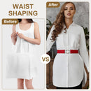 Women Stretchy Waist Belt, No Show Elastic Stretch Belts with Flat Buckle for Dresses Jeans Casual Pants