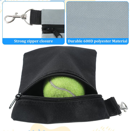 2 Pack Golf Ball Bag, Golf Tee Bag Pouch 6.7