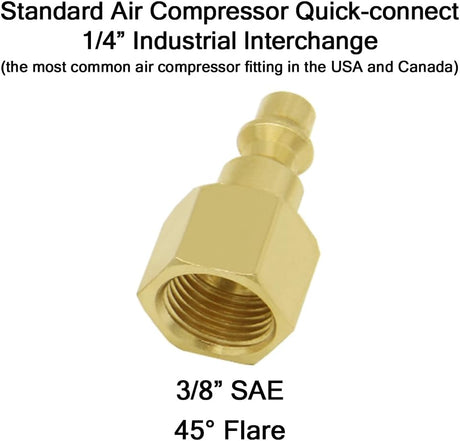4PCS Air Plug to 3/8
