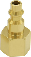 4PCS Air Plug to 3/8" Flare Female SAE Flare Fittings SAE 45° Female Industrial Brass Air Hose Quick Connect Air Fittings