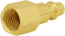 8PCS Brass 1/4 Inch NPT Female and Male Industrial Air Hose Quick Connect Air Plug Fittings