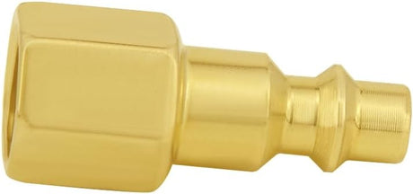 8PCS Brass 1/4 Inch NPT Female and Male Industrial Air Hose Quick Connect Air Plug Fittings