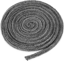 Wood Stove Gasket, 1/4" x 84" Graphite Impregnated Fiberglass Rope Seal and High-Temperature Cement Gasket Replacement for Wood Stoves Door