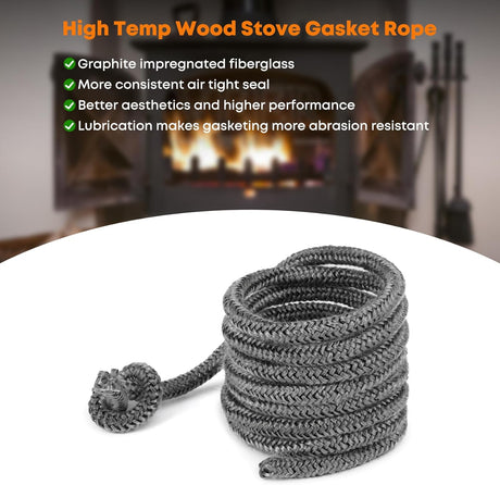 Wood Stove Gasket, 1/4