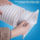 5.9 Inch Portable Air Conditioner Exhaust Hose Coupler, Mobile AC Unit Tube Connector, AC Hose Extension Connector Air Conditioning Accessories for AC Exhaust Hose Coupler Extension (Square)