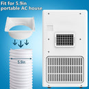 5.9 Inch Portable Air Conditioner Exhaust Hose Coupler, Mobile AC Unit Tube Connector, AC Hose Extension Connector Air Conditioning Accessories for AC Exhaust Hose Coupler Extension (Square)
