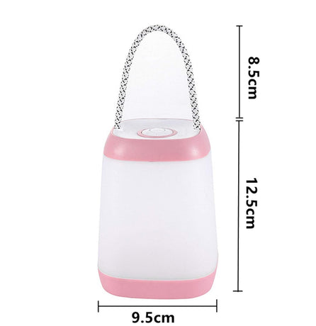Night Light for Kids, USB Rechargeable Nursery Lamp Portable Camping Lantern with 3 Light Modes for Camping,Emergency,Bedroom,Indoor and Outdoor(Pink, 1 Pack)