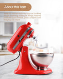 C-Shaped K45DH Coated Dough Hook, Attachment for KitchenAid Tilt-Head Stand Mixers Only, Fits 4.5–5 Quart Bowls, Compatible with K45, K45SS, KSM90, KSM150
