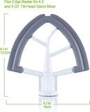Flex Edge Beater Work for KitchenAid Mixer Attachments, Compatible with 4.5-5 Quart Tilt-Head Stand Mixers, kitchenAid Paddle with Scraper, Flexible Silicone Edges