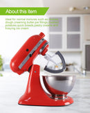 Flex Edge Beater Work for KitchenAid Mixer Attachments, Compatible with 4.5-5 Quart Tilt-Head Stand Mixers, kitchenAid Paddle with Scraper, Flexible Silicone Edges