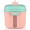 Baby Formula Dispenser On The Go, Portable Milk Powder Formula Dispenser with Scoop,Formula Containers for Travel Hold 12.7oz/360g Formula, Pink