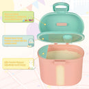 Baby Formula Dispenser On The Go, Portable Milk Powder Formula Dispenser with Scoop,Formula Containers for Travel Hold 12.7oz/360g Formula, Pink
