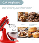 Stainless Steel K45WW Wire Whip, Attachments Fits for KitchenAid 4.5 5 Quart Tilt-Head Stand Mixer, Egg Stirrer, Cream Beater, Cakes Mayonnaise Whisk Kitchen aid Accessories