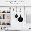 Measuring Cups Set and Measuring Spoon Set, Stainless Steel Handles, Nesting Kitchen Measuring Set, Liquid Measuring Cup Set, 12 PC Stainless Steel, Black
