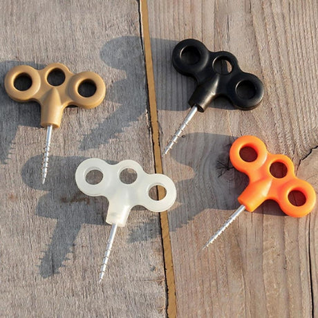Orange Tent Pegs 2 Pack Heavy Duty Camping Outdoor Activities Stakes