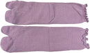 3 Pairs Women's Split Toe Slipper Socks Purple