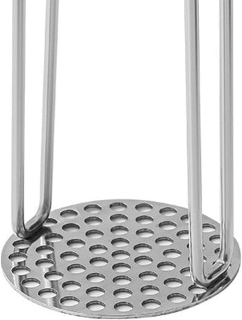Professional Potato & Vegetable Masher with Honeycomb Design - Stainless Steel Puree Maker - Dishwasher Safe