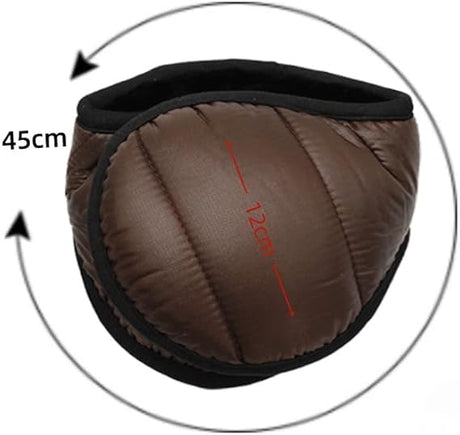 Foldable Windproof Neck Warmer for Men and Women Ideal for Cycling and Winter Sports Black