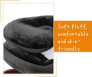 Foldable Windproof Neck Warmer for Men and Women Ideal for Cycling and Winter Sports Black