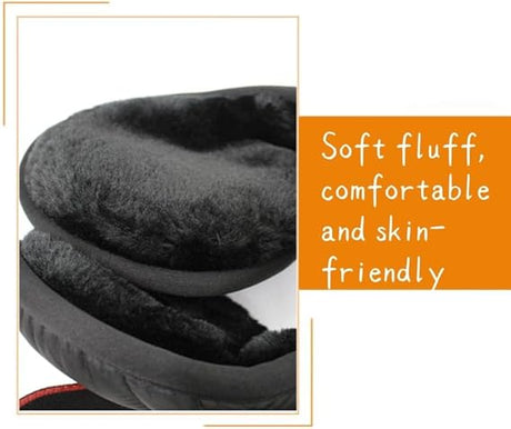 Foldable Windproof Neck Warmer for Men and Women Ideal for Cycling and Winter Sports Black