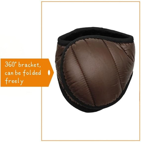 Foldable Windproof Neck Warmer for Men and Women Ideal for Cycling and Winter Sports Black