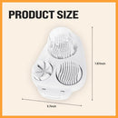 3-in-1 Egg Slicer - Perfect Slices & Chunks - Multifunctional Cutter for Eggs Soft Fruits and Vegetables