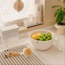 1 Piece White Sink Drain Strainer Food Fruit Vegetable Kitchen Sink Waste Filter