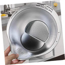 2-Piece Stainless Steel Rice Washing Strainer Set with Thickened Fine Mesh for Fruits Vegetables Easy to Clean Kitchen Colander