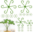 16 Pack Indoor Plant Stakes 4 Sizes 4 of Each Size Green Plant Supports for Tall Plants Monstera Plant Anchors Plant Fixing Hooks Suitable for Indoor Gardens