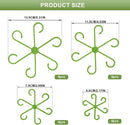 16 Pack Indoor Plant Stakes 4 Sizes 4 of Each Size Green Plant Supports for Tall Plants Monstera Plant Anchors Plant Fixing Hooks Suitable for Indoor Gardens