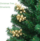 20 Gold Glitter Berry Ornaments Christmas Tree Decorations Artificial Xmas Tree Filler DIY Wreath Festive Home Decor