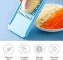 Green Multifunctional Stainless Steel Vegetable Julienne Grater with Anti-Slip Ergonomic Handle for Shredding Slicing Zesting Cheese Citrus