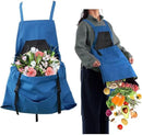 1 Piece Blue Fruit Picking Bag Water Resistant Storage Apron for Garden Fruits and Vegetables Suitable for Outdoor Orchards