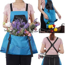 1 Piece Blue Fruit Picking Bag Water Resistant Storage Apron for Garden Fruits and Vegetables Suitable for Outdoor Orchards