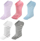 5 Pairs Women's Fun Sports Socks Size 35/41 for Exercise Walking Home Use