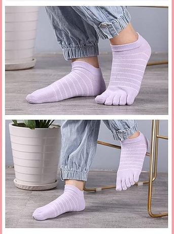 5 Pairs Women's Fun Sports Socks Size 35/41 for Exercise Walking Home Use