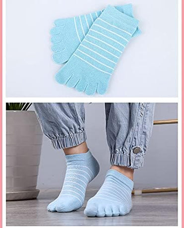 5 Pairs Women's Fun Sports Socks Size 35/41 for Exercise Walking Home Use