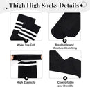 Women's Thick Stay Up Hold Up Striped Over Knee Casual Stockings