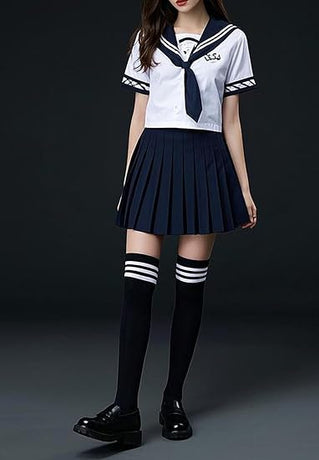 Women's Thick Stay Up Hold Up Striped Over Knee Casual Stockings